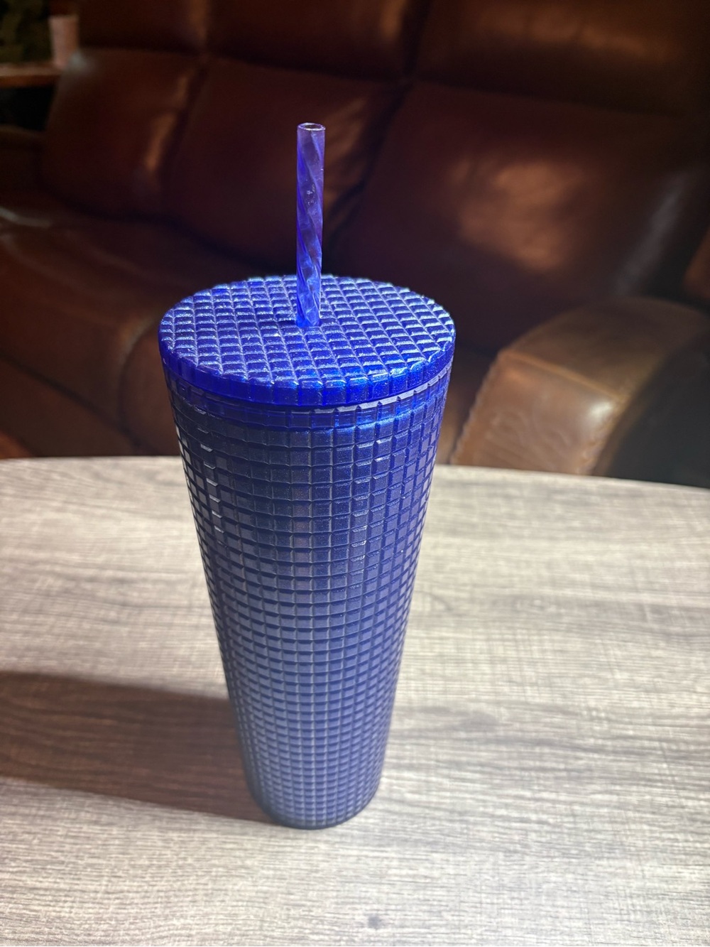 Starbucks Blue Textured Tumbler with Straw